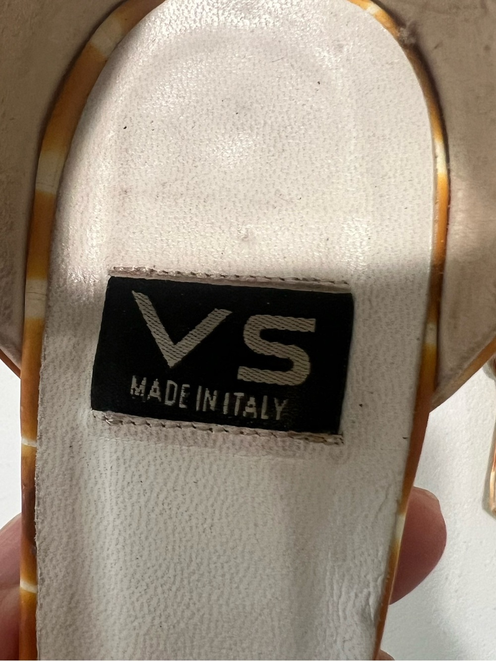 VS made in Italy Vintage 70s disco style crocodile leather Strap Heels Sz 8 - Picture 5 of 10